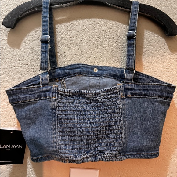 New denim crop shirt with tag size small by Dylan Ryan - Picture 2 of 3